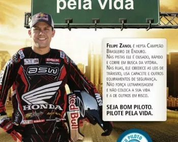 Felipe Zanol apoia a campanha “Eu piloto pela vida” em Minas Gerais