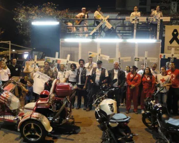 Motociclistas do Ceará realizam manifestação contra violência no trânsito
