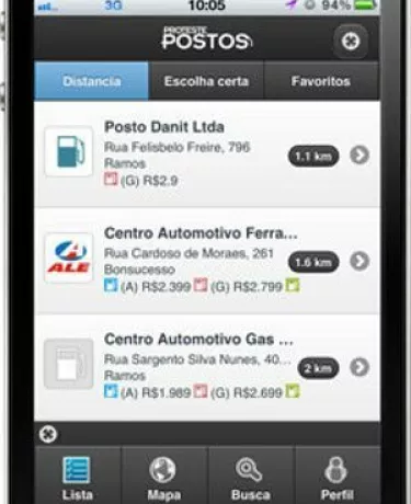 Combustível mais barato com aplicativo no iPhone