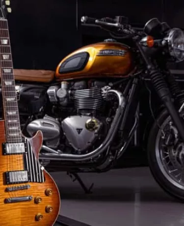 Gibson e Triumph criam a ‘moto perfeita para guitarristas’