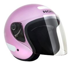 Honda capacete na cor rosa metálica - Motonline