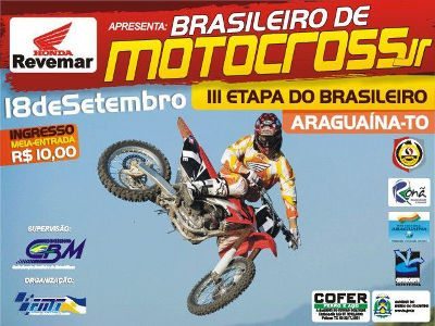 Araguaína/TO recebe 3ª etapa do Brasileiro de Motocross Júnior