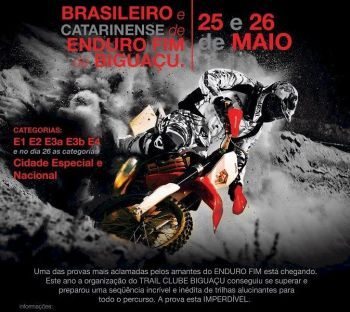 SC recebe pilotos para etapa do Brasileiro de Enduro FIM