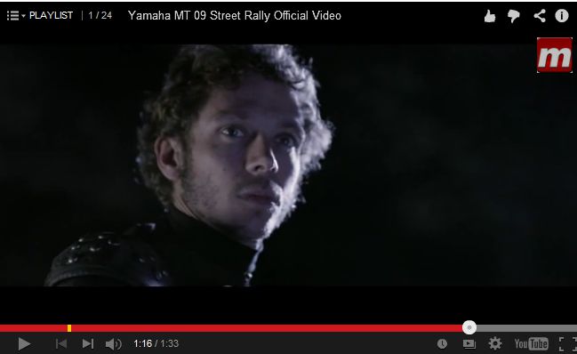 Yamaha MT 09, o video