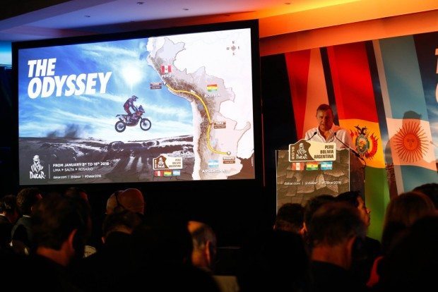Organização do Dakar anuncia, em Paris (FRA), países da rota da edição 2016  Crédito: DPPI/ASO/F. LE FLOC'H