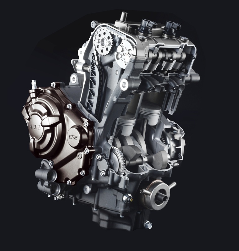 O motor de dois cilindros é um dos destaques da MT-07 e oferece desempenho acima da média no segmento