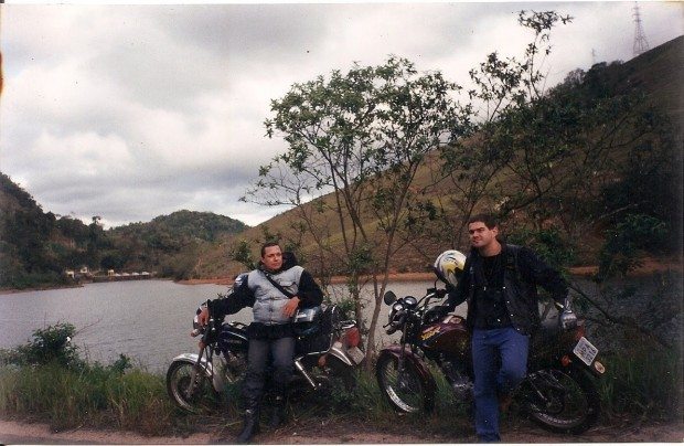 Eugênio Campos e seu amigo Adriano em uma das suas andanças por esse Brasil