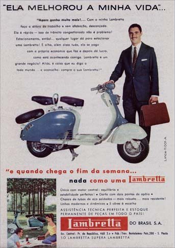 Propaganda de época da Lambretta