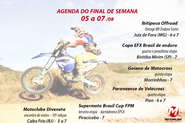 Agenda deste final de semana está recheada de eventos de moto pelo Brasil
