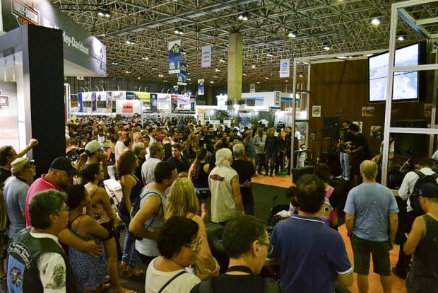 Mais de 90 mil pessoas visitaram o pavilhão 4 do Riocentro, novo local de realização do Salão Moto Brasil
