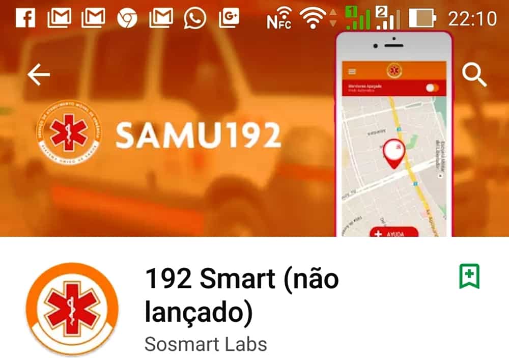 Novo aplicativo 192 smart agiliza atendimento a vítimas de acidentes