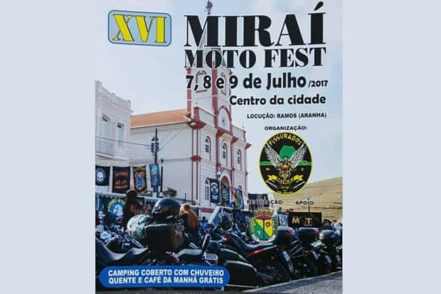 XVI Miraí Moto Fest acontece neste final de semana, no interior de Minas Gerais