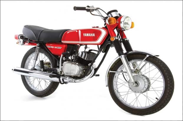 Yamaha RD 50, a primeira motocicleta fabricada no Brasil, em 1974