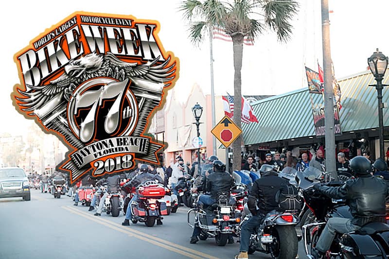 Evento reúne mais de 500 mil motociclistas no litoral da Flórida a cada edição