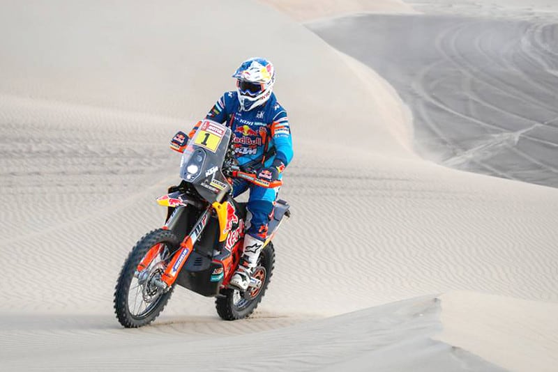 Matthias Walkner (foto) e Toby Price tem reais chances de conquistarem o bicampeonato. KTM vence o Dakar há 17 edições consecutivas - Foto: Dakar/DPPI