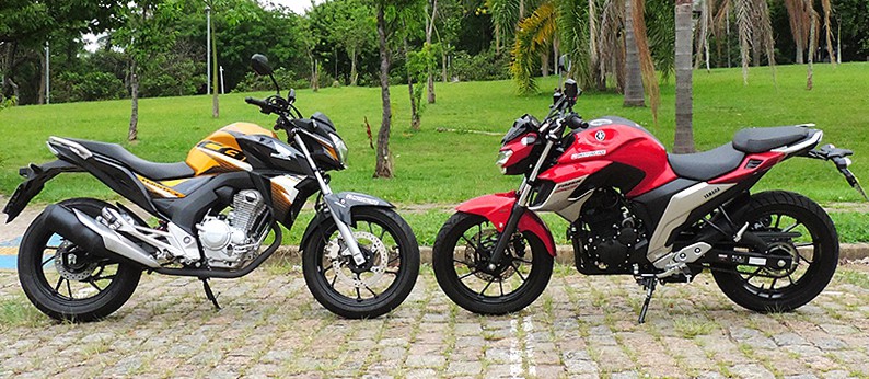 Yamaha Fazer 250 e Honda Twister dominam mercado das street 250 no país