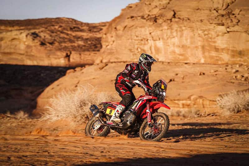 Ricky Brabec leva Honda ao domínio de mais uma etapa e lidera a classificação geral entre as motos - Foto: Dakar Media 