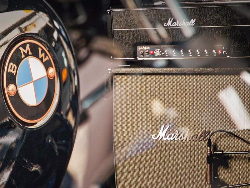 Amplificador de som Marshall e a marca BMW