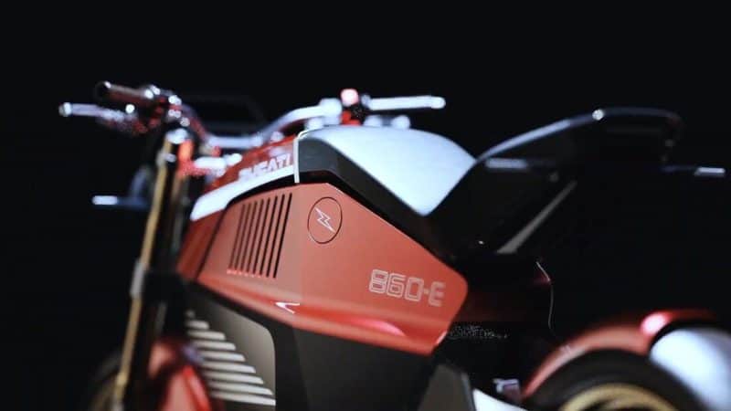 Moto elétrica Ducati 860-E Concept