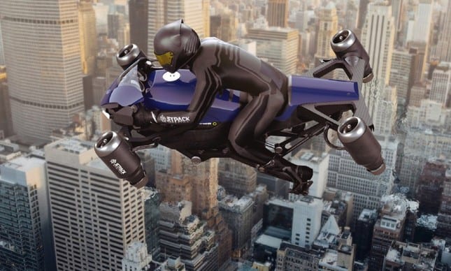 moto voadora pode atingir 6 mil metros de altura