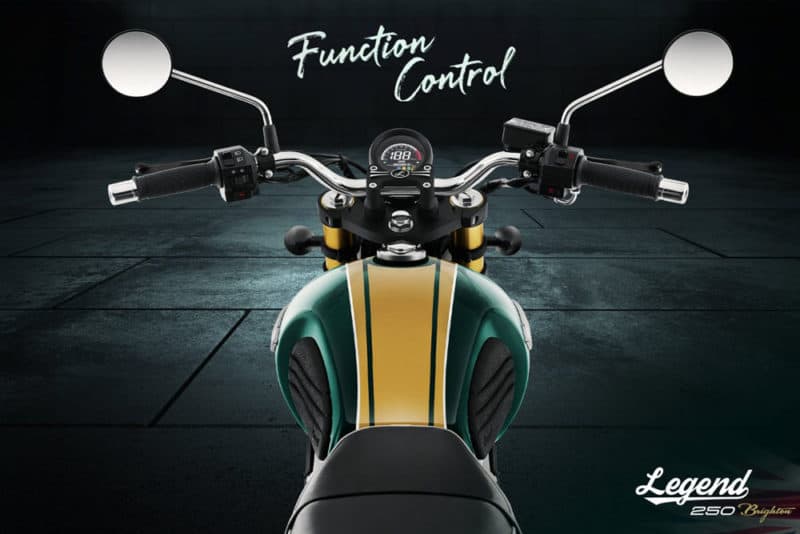 moto 250 com painel digital