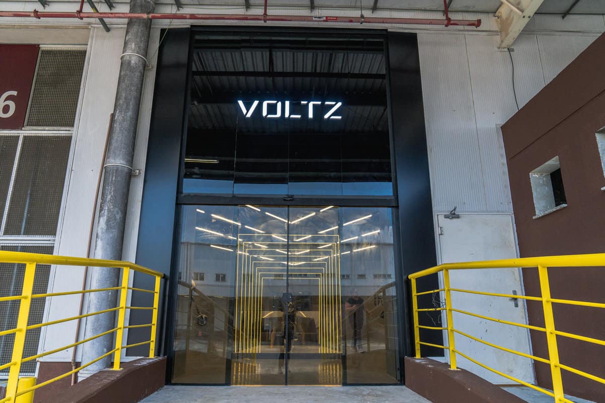 Entrada da nova fábrica da Voltz em Manaus