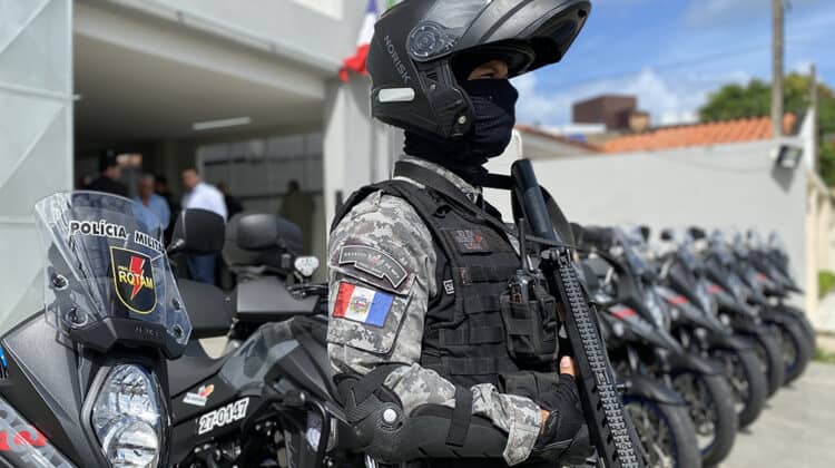 Motos da polícia: novo modelo equipa a Rotam de Alagoas
