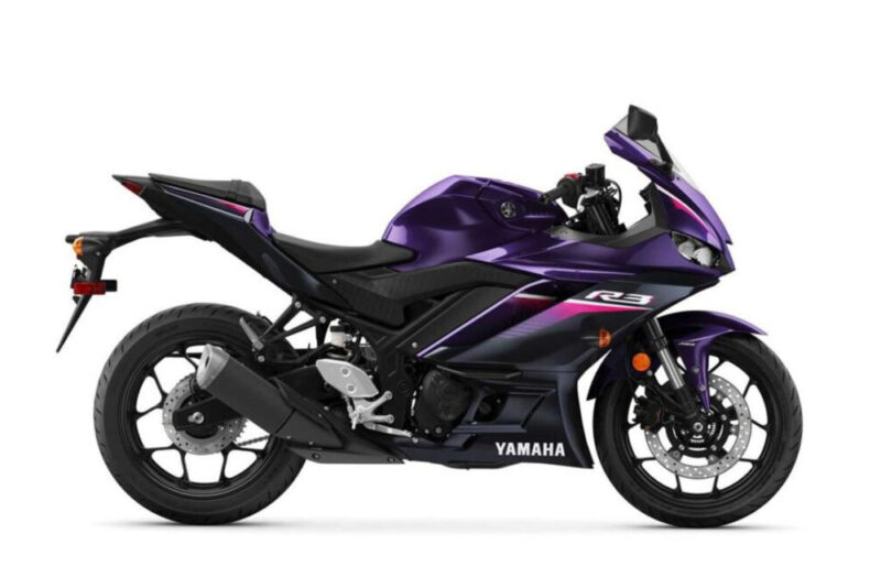 Yamaha R3 purple