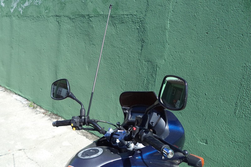 Antena corta pipa Para motociclista
