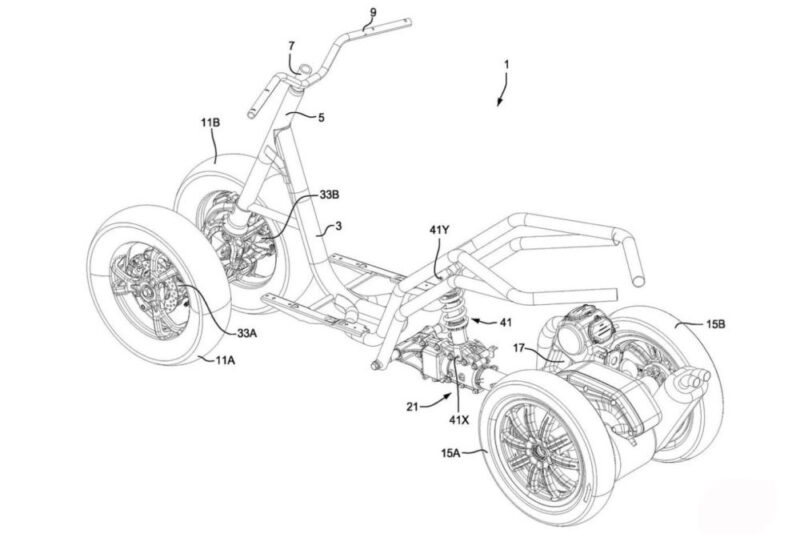 projeto de scooter 4 rodas