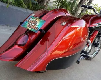 Veja como ficou a moto customizada no programa Lata Velha