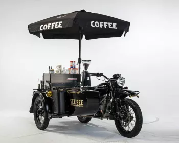 Legítima café racer: veja moto com cafeteira embutida