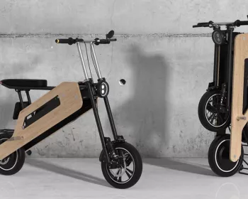 Fora da caixa: conheça o scooter elétrico feito de bambu!