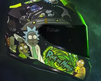 Inusitado: série Rick and Morty vira capacete de moto Norisk