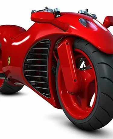 Arte em duas rodas: moto-conceito Ferrari