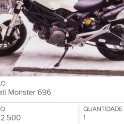 Imagens anúncio Ducati Monster Monster 696